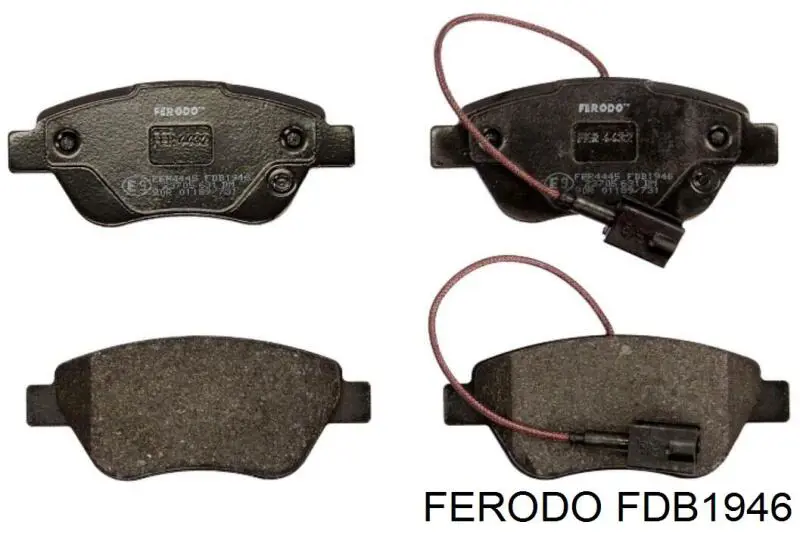 FDB1946 Ferodo колодки гальмівні передні, дискові