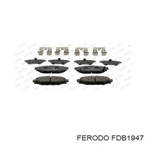 FDB1947 Ferodo колодки гальмові задні, дискові