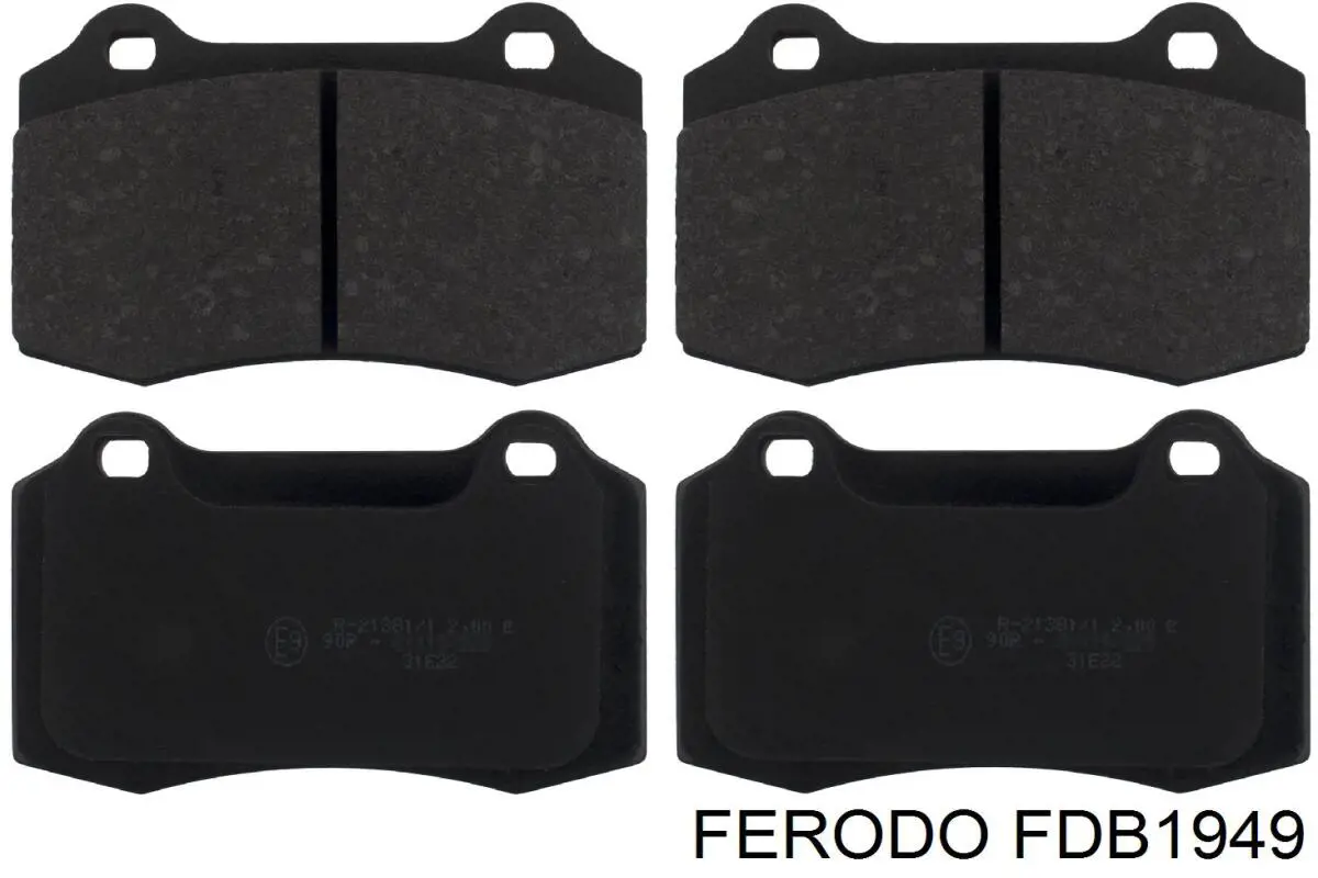 FDB1949 Ferodo колодки гальмові задні, дискові