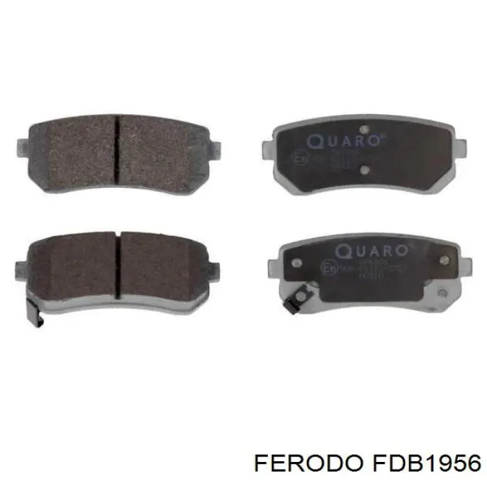 FDB1956 Ferodo колодки гальмові задні, дискові
