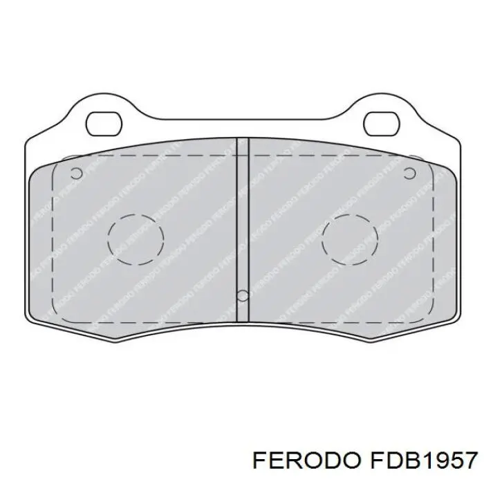 Колодки гальмові задні, дискові FDB1957 Ferodo