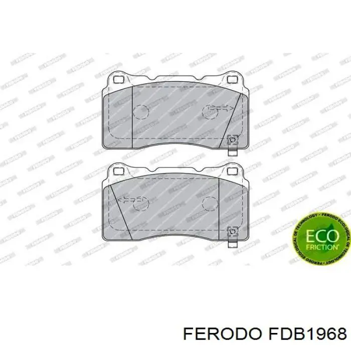 FDB1968 Ferodo колодки гальмівні передні, дискові
