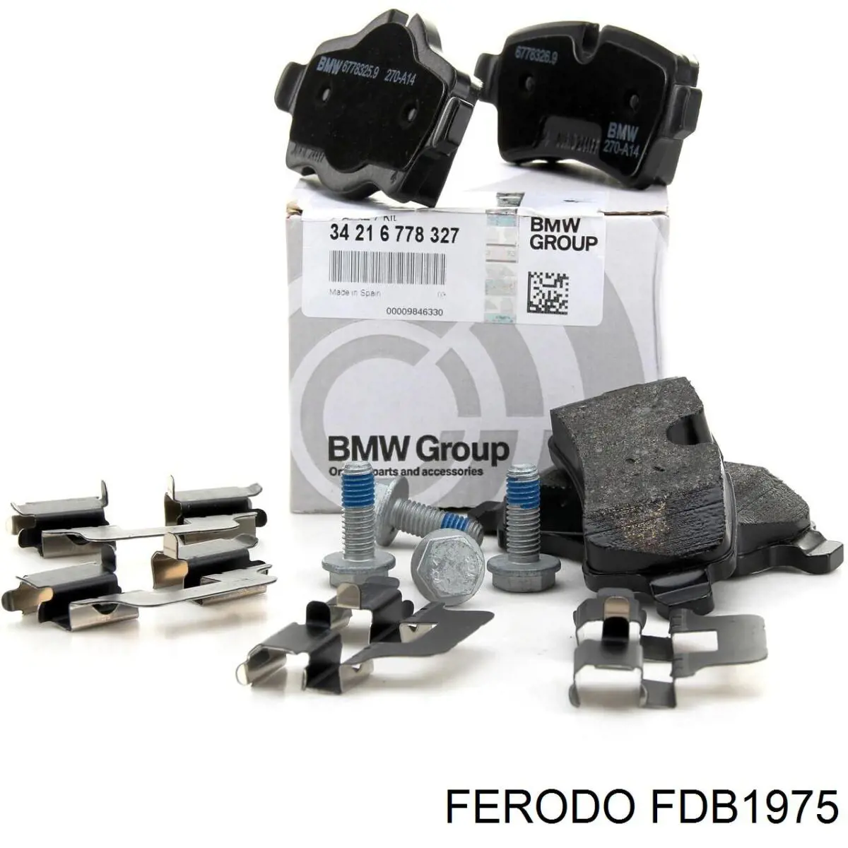 Задні гальмівні колодки FDB1975 Ferodo