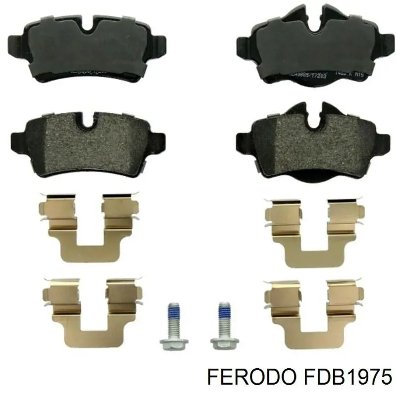 FDB1975 Ferodo колодки гальмові задні, дискові