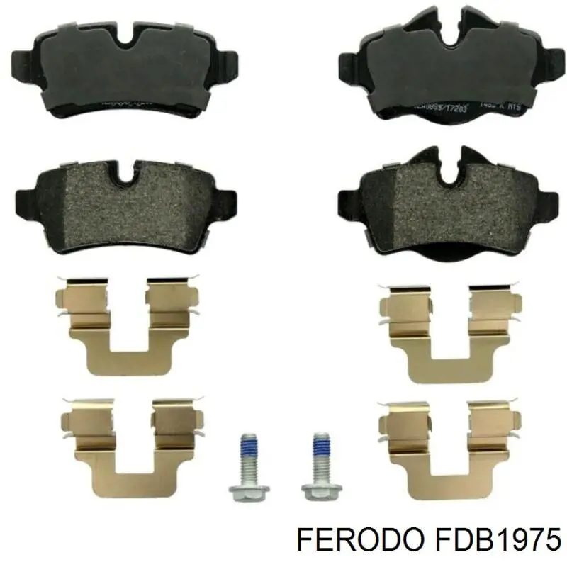 FDB1975 Ferodo Колодки гальмівні задні, дискові