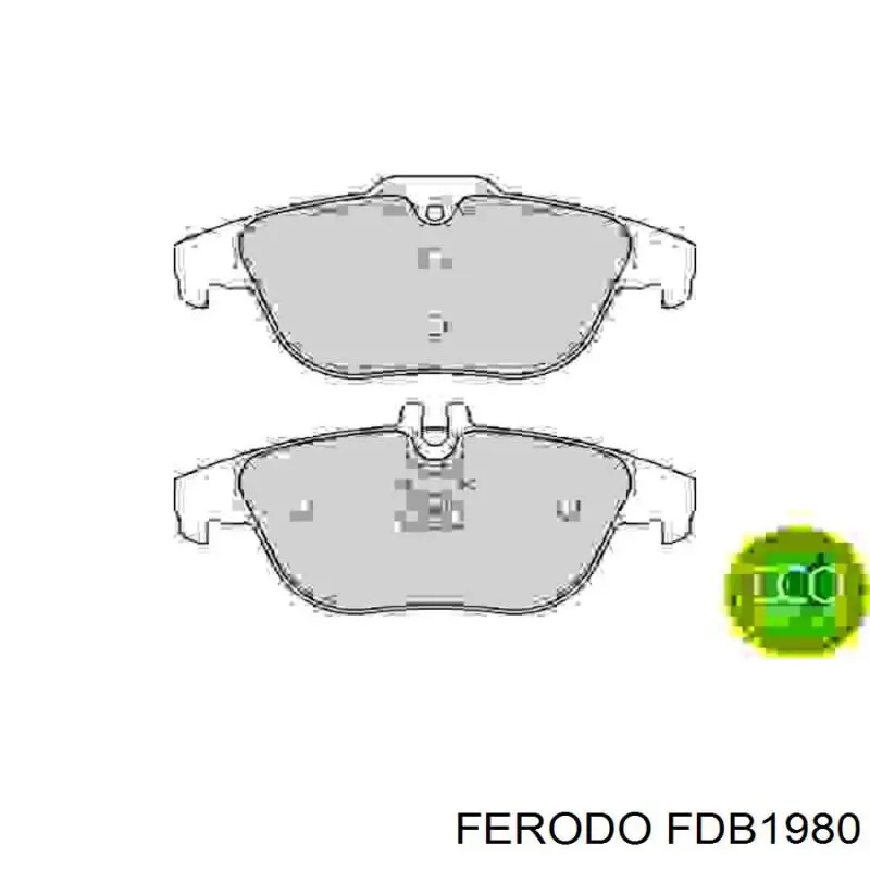 FDB1980 Ferodo колодки гальмові задні, дискові