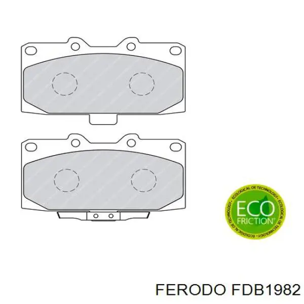 FDB1982 Ferodo колодки гальмівні передні, дискові