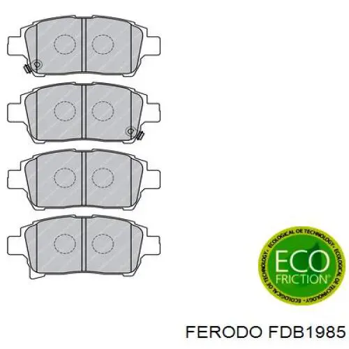 Купити FDB1985 Ferodo Колодки гальмівні передні, дискові