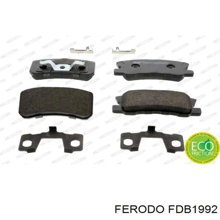 FDB1992 Ferodo колодки гальмові задні, дискові