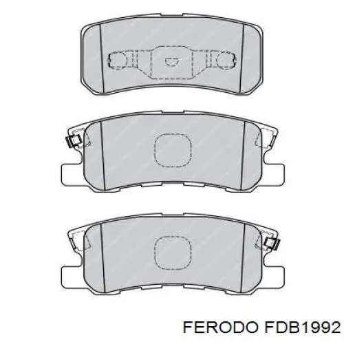 Задні дискові колодки Ferodo FDB1992