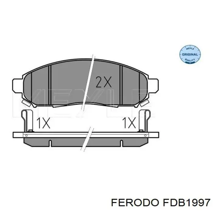 FDB1997 Ferodo колодки гальмівні передні, дискові