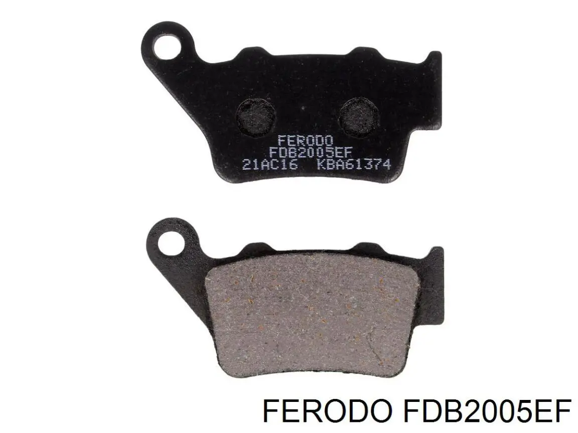 Задні гальмівні колодки Ferodo FDB2005ST ціна, від 30.57 USD