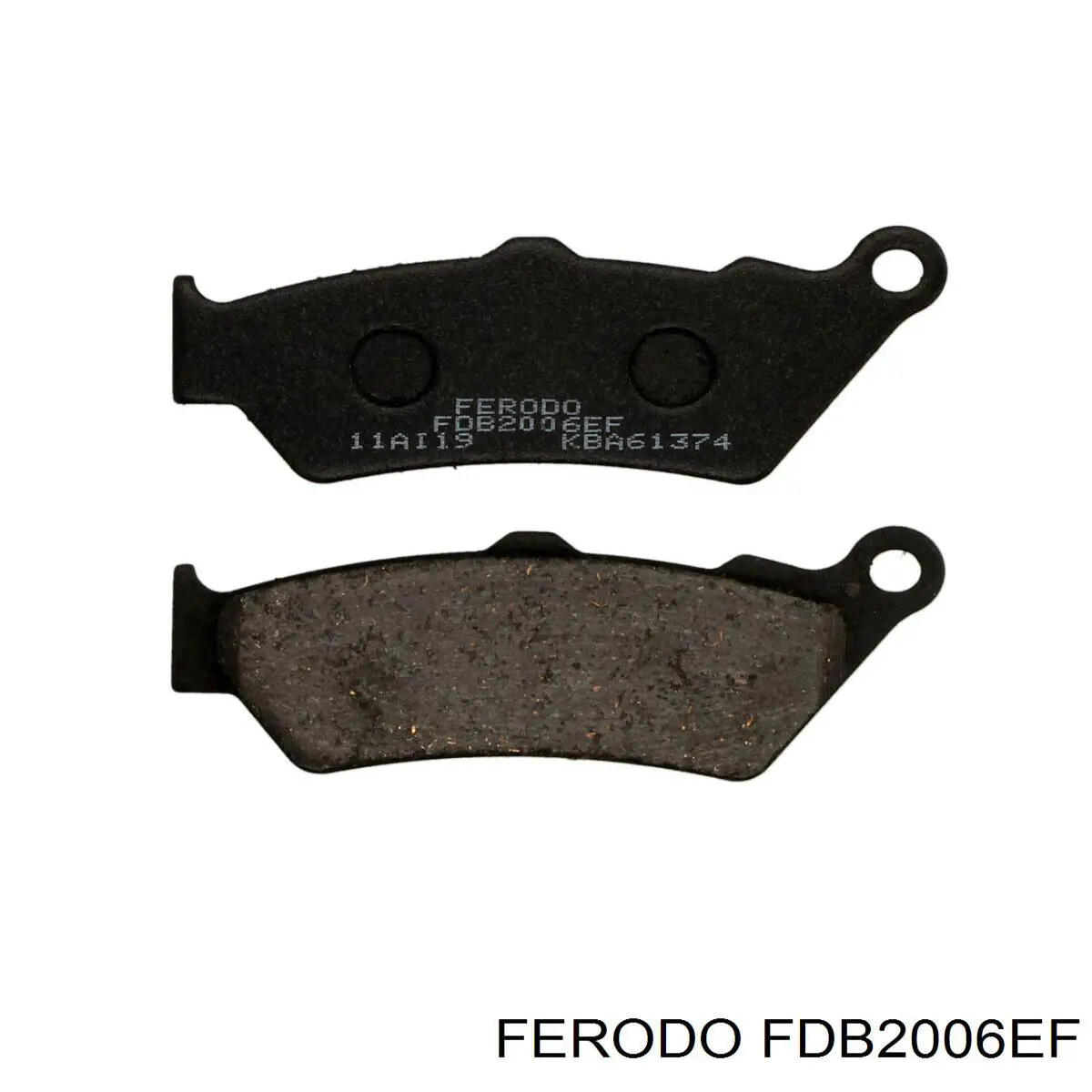 Колодки гальмові задні, дискові FDB2006EF Ferodo