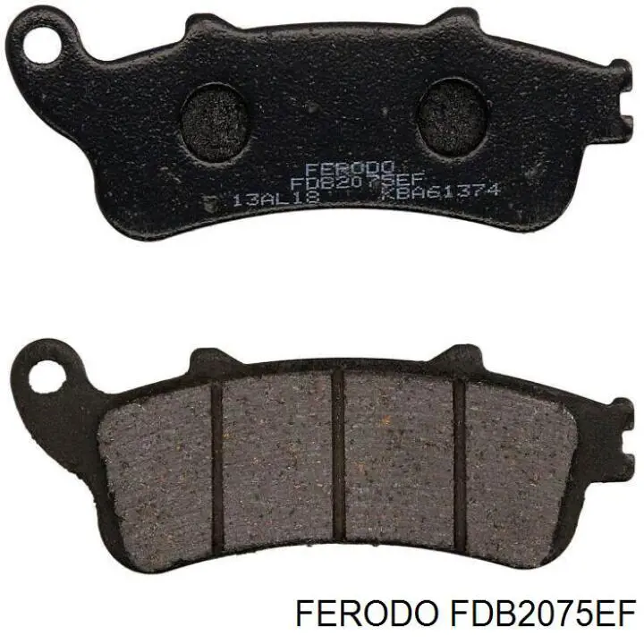 Гальмівні колодки Ferodo FDB2075EF ціна, від 18.03 USD