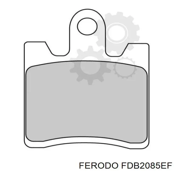FDB2085P Ferodo Передні гальмівні колодки
