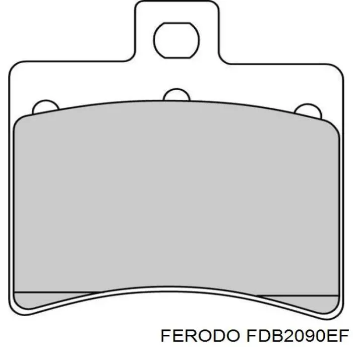 Колодки гальмівні передні, дискові FDB2090EF Ferodo