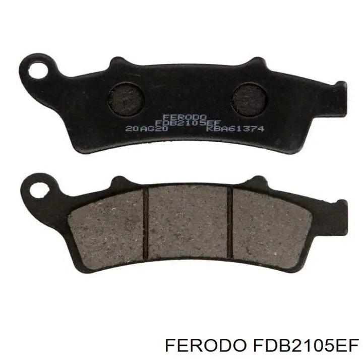 Гальмівні колодки Ferodo FDB2105EF ціна, від 9.60 USD