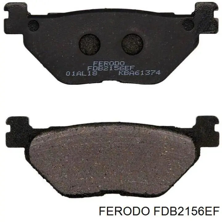 Колодки гальмові задні, дискові FDB2156P Ferodo