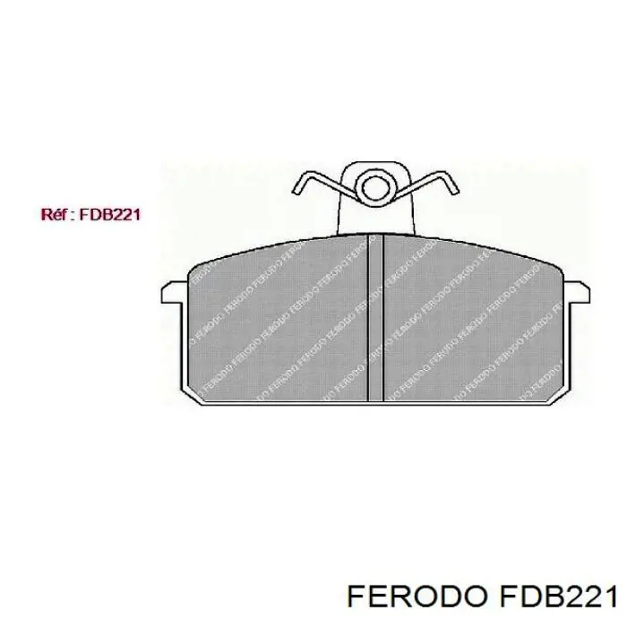FDB221 Ferodo колодки гальмівні передні, дискові