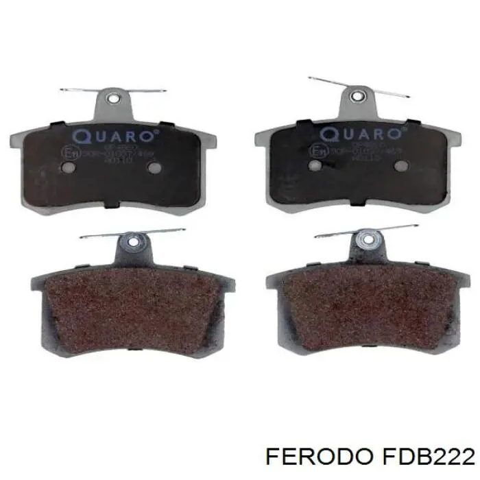 Задні гальмівні колодки FDB222 Ferodo
