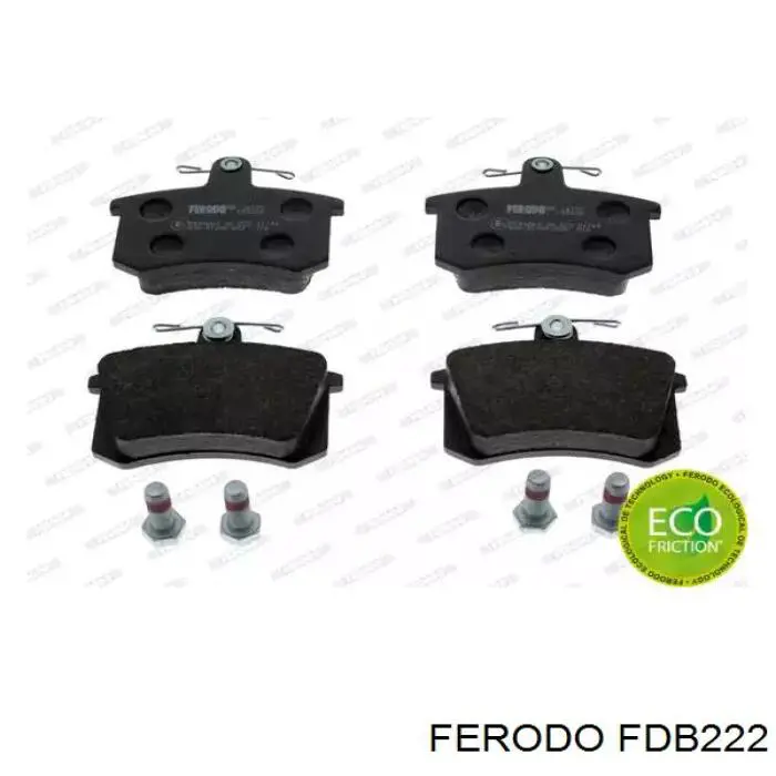FDB222 Ferodo колодки гальмові задні, дискові
