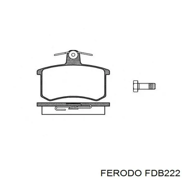 Купити FDB222 Ferodo Задні колодки