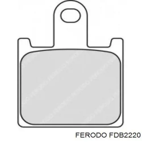 Купити FDB2220ST Ferodo Колодки гальмівні передні, дискові