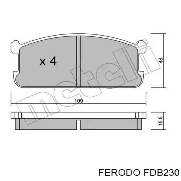 Купити DB230 Rocky Колодки гальмівні передні, дискові