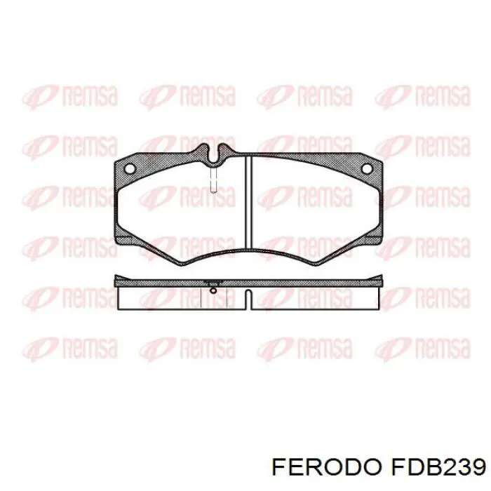 FDB239 Ferodo колодки гальмівні передні, дискові