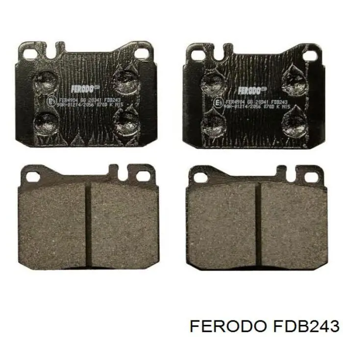 FDB243 Ferodo колодки гальмівні передні, дискові