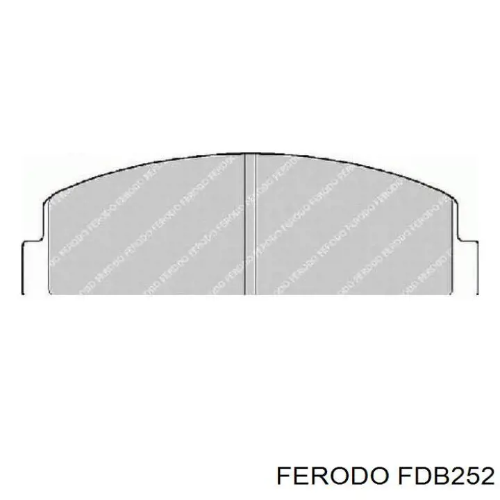 Колодки гальмові задні, дискові FDB252 Ferodo