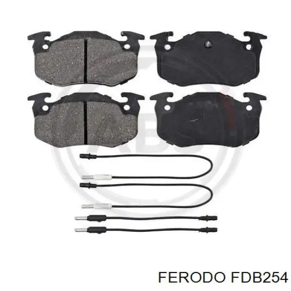 FDB254 Ferodo колодки гальмівні передні, дискові