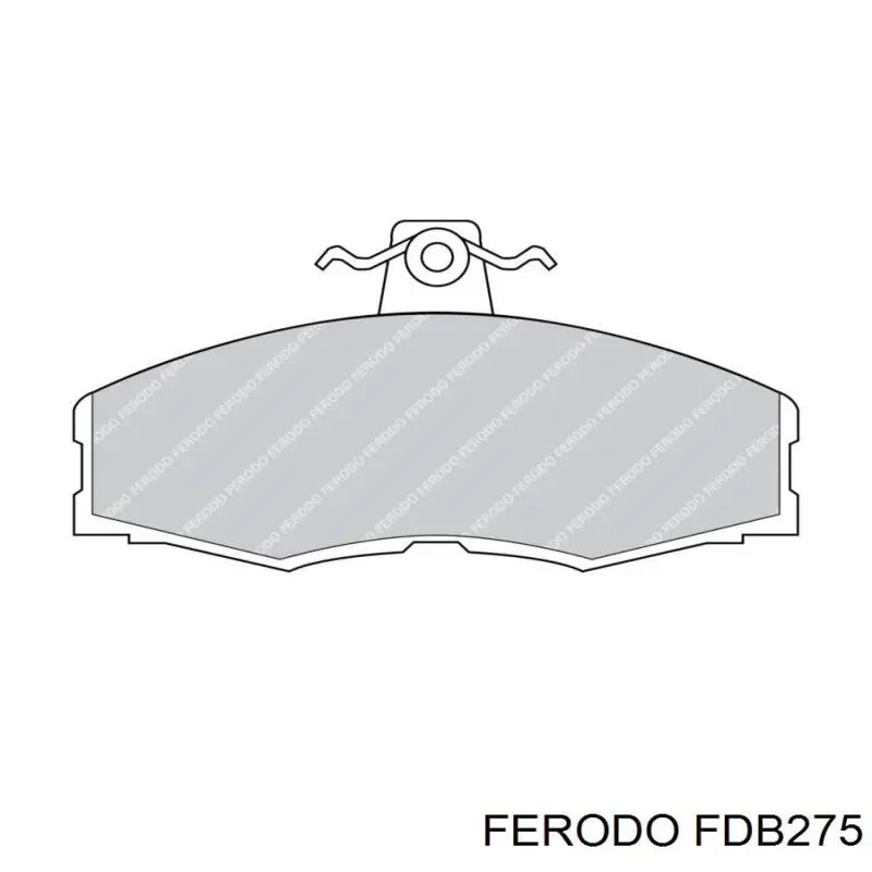 FDB275 Ferodo колодки гальмівні передні, дискові