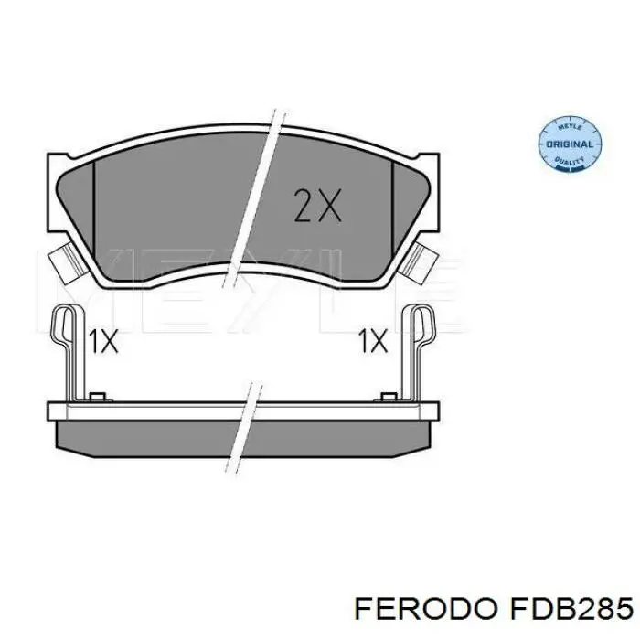 Гальмівні колодки Ferodo FDB285 ціна, від 12.67 USD