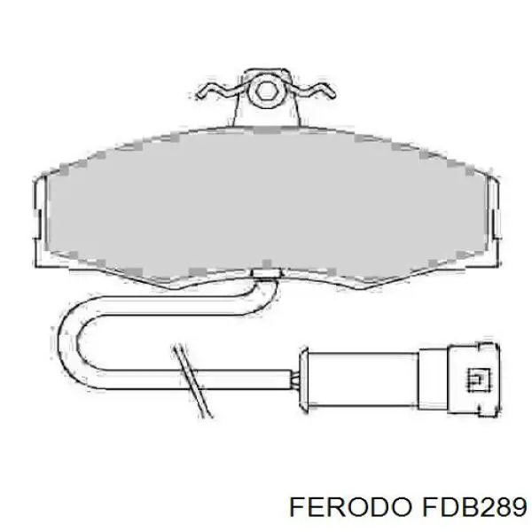 FDB289 Ferodo колодки гальмівні передні, дискові