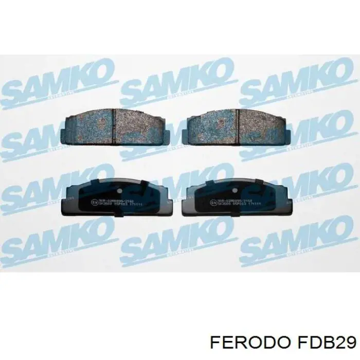 FDB29 Ferodo колодки гальмівні передні, дискові