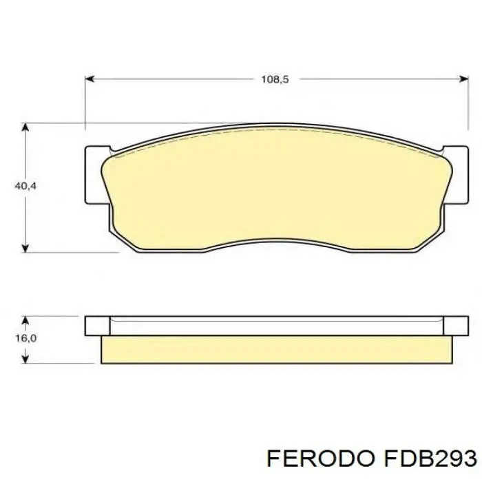 Гальмівні колодки Ferodo FDB293 ціна, від 14.65 USD