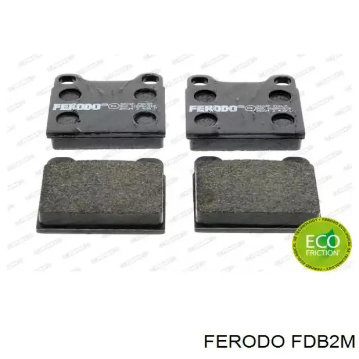Задні гальмівні колодки Ferodo FDB2M ціна, від 14.37 USD