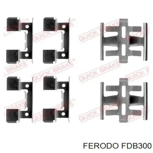 FDB300 Ferodo колодки гальмівні передні, дискові