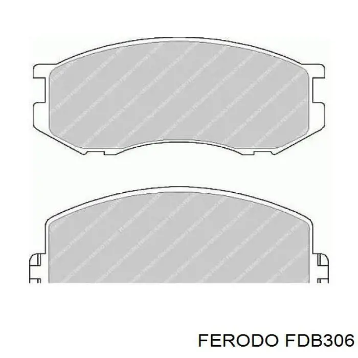 FDB306 Ferodo колодки гальмівні передні, дискові