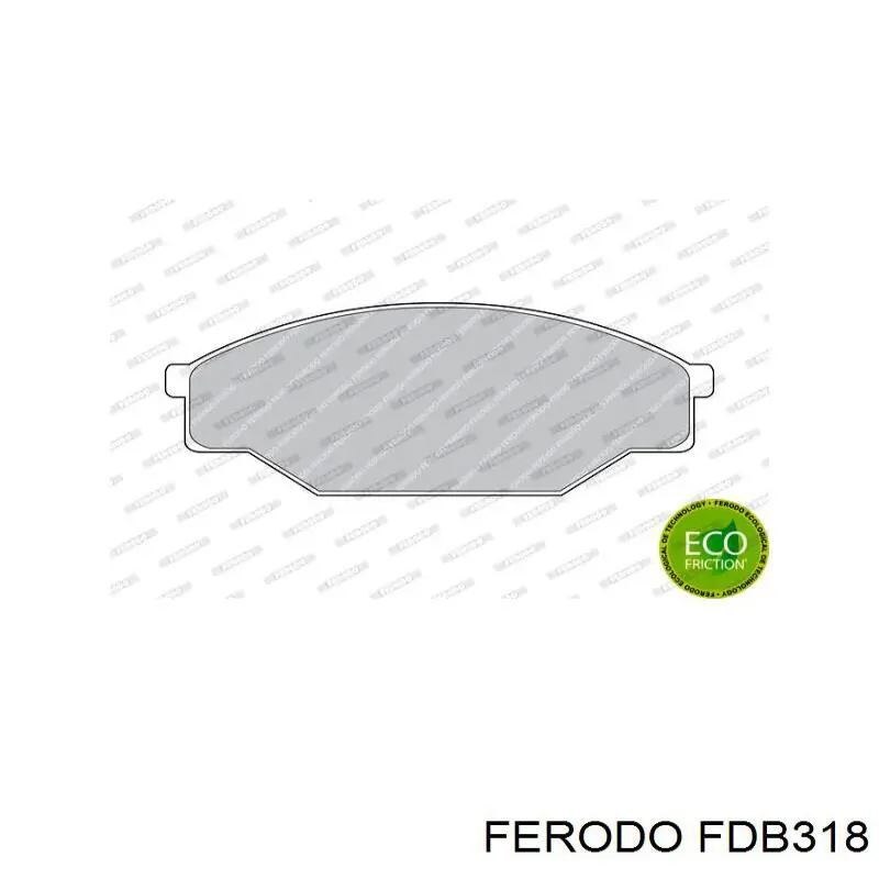 Гальмівні колодки Ferodo FDB318 ціна, від 13.95 USD