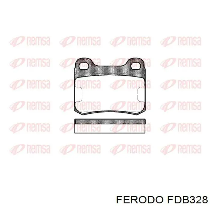 FDB328 Ferodo Колодки гальмівні задні, дискові