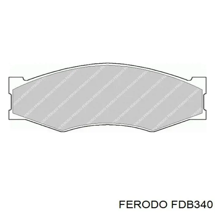 Колодки гальмівні передні, дискові FDB340 Ferodo