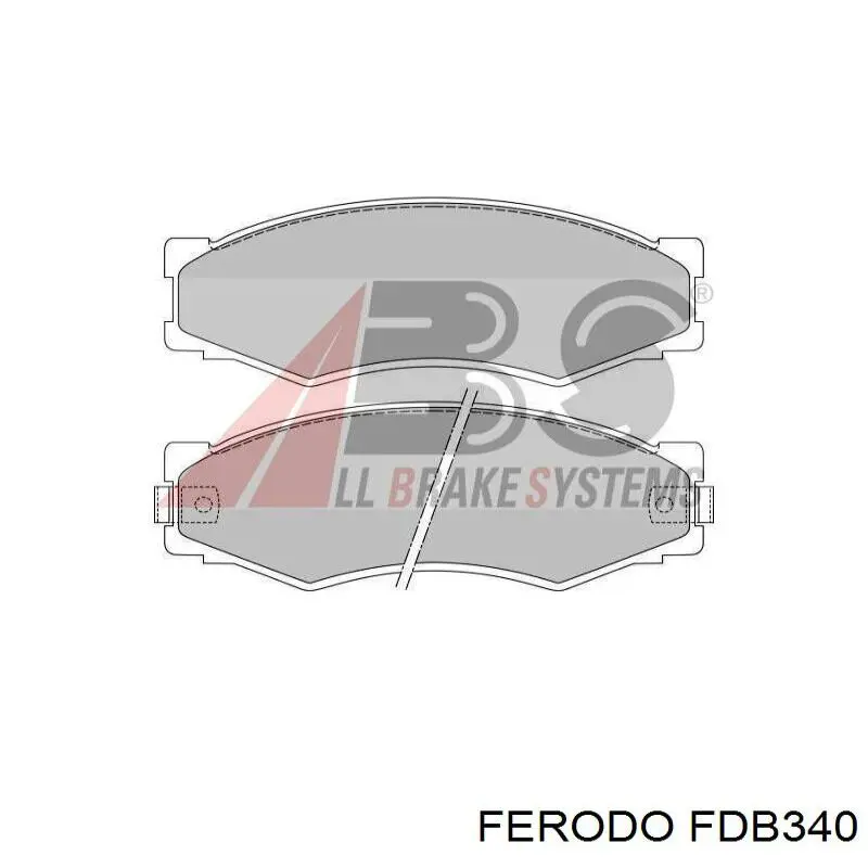 Купити FDB340 Ferodo Колодки гальмівні передні, дискові