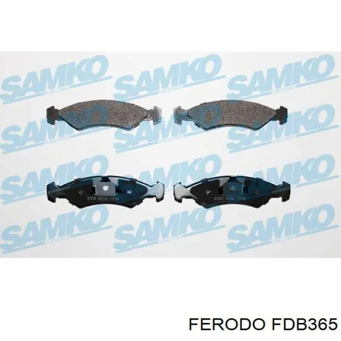 FDB365 Ferodo колодки гальмівні передні, дискові