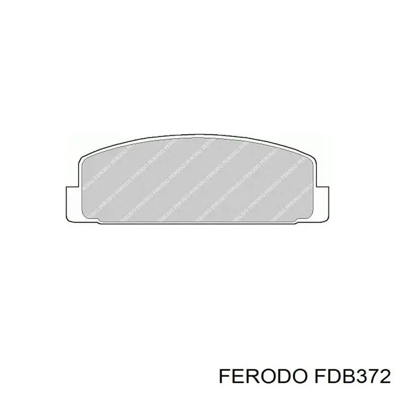 Задні гальмівні колодки Ferodo FDB372 ціна, від 16.94 USD
