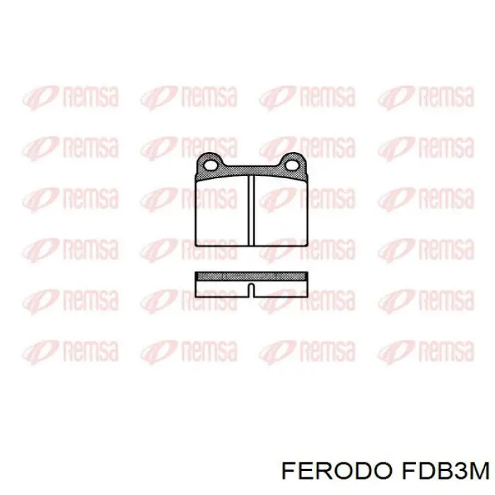 Задні гальмівні колодки Ferodo FDB3M ціна, від 19.82 USD