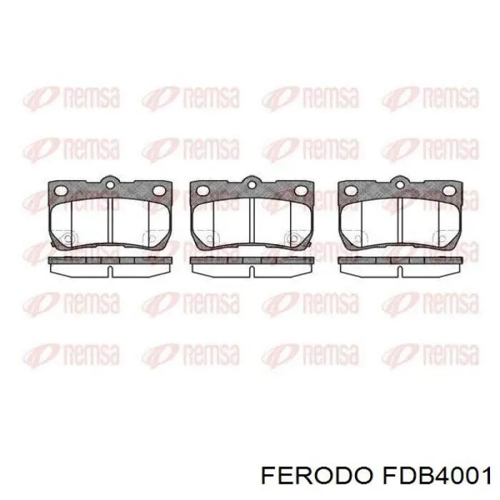 Купити FDB4001 Ferodo Задні колодки