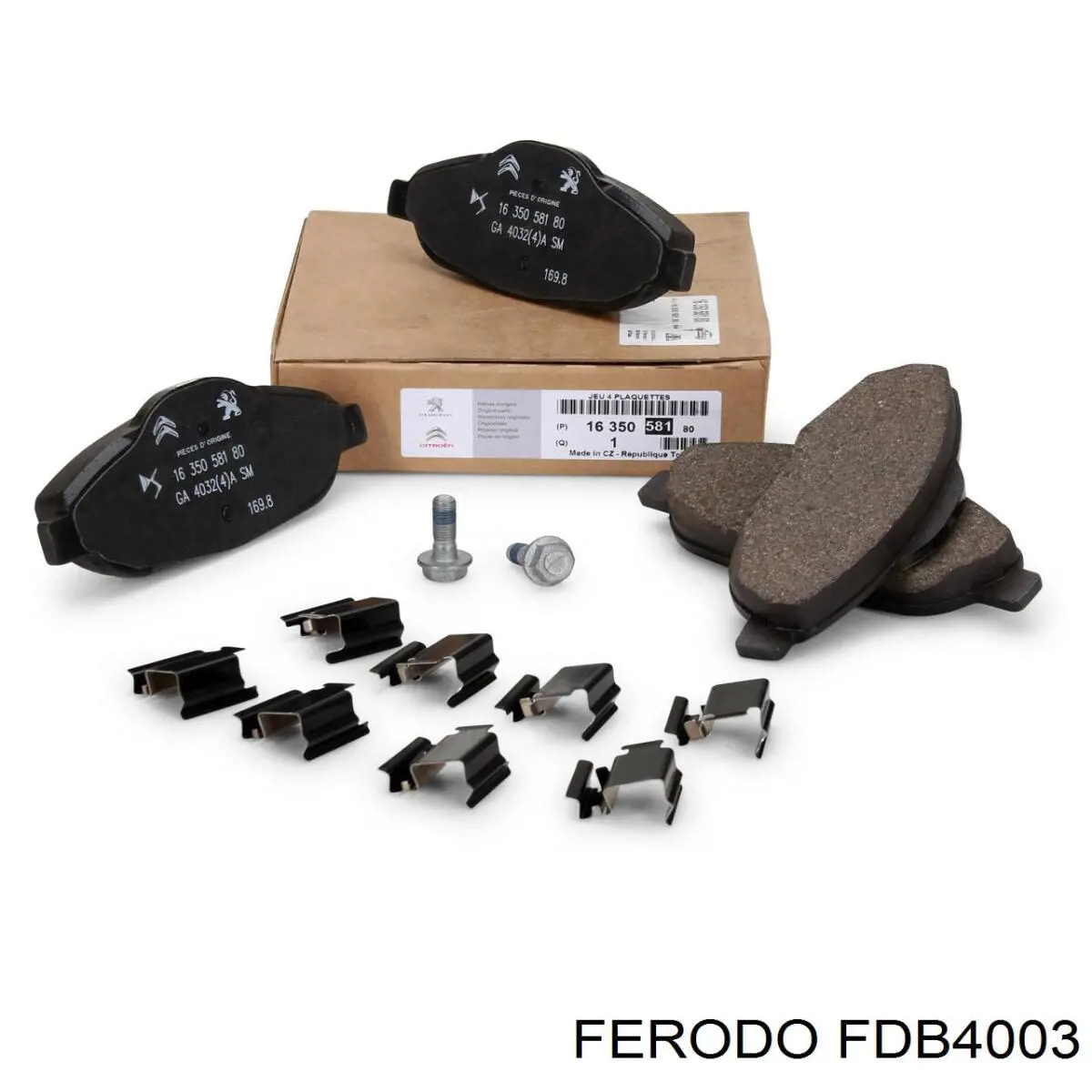Передні тормозні колодки FDB4003 Ferodo
