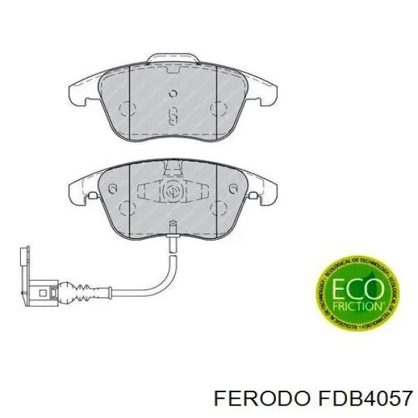 FDB4057 Ferodo колодки гальмівні передні, дискові